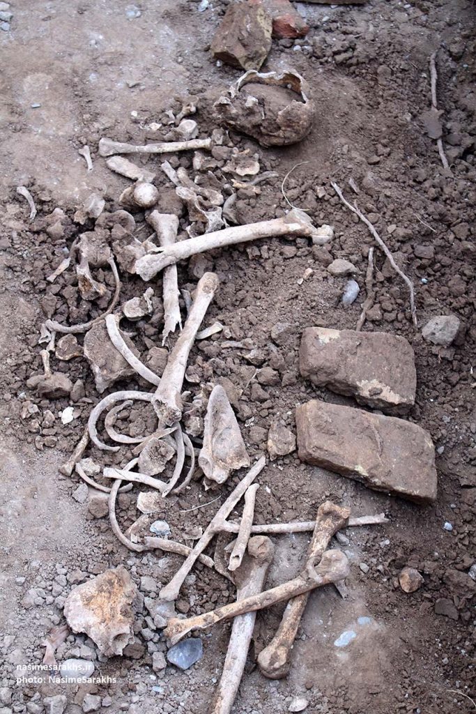کشف استخوان‌های باقی‌مانده از یک جسد در سرخس (2)