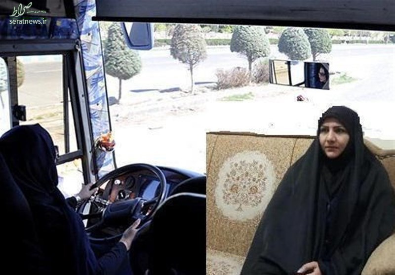 گفت‌و‌گو با نخستین راننده زن اتوبوس در غرب کشور+ عکس