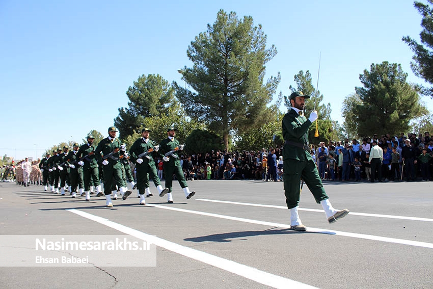 مراسم رژه نیروهای مسلح شهرستان سرخس- بخش دوم