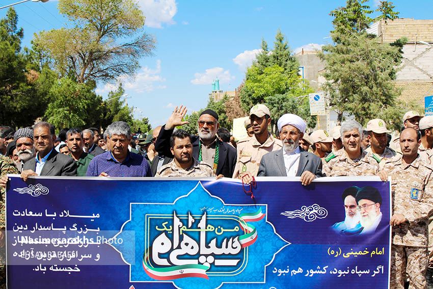 راهپیمایی حمایت از سپاه در سرخس برگزار شد+ تصاویر