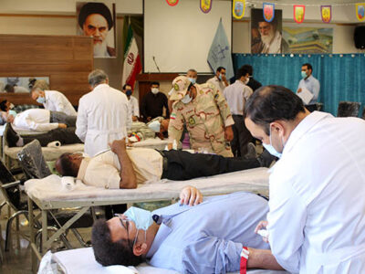 گزارش تصویری؛ اهدای خون توسط داوطلبان مردمی و مجموعه دادگستری سرخس