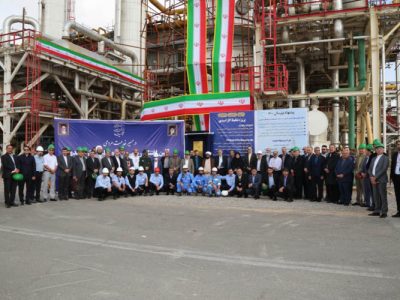 آئین افتتاح رسمی پروژه تغلیظ گاز اسیدی پالایشگاه گاز سرخس