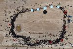 تصاویر هوایی از مراسم عاشورای حسینی در سرخس
