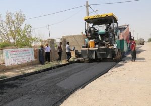 بهسازی ۲ هزار متر مربع از معابر روستای نوبنیاد توسط پالایشگاه گاز سرخس