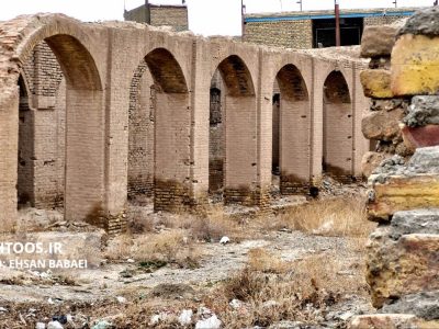 زباله‌دانی به نام انبار تاریخی غله سرخس!/ اثر تاریخی که پاتوق معتادان شده و در حال تخریب است