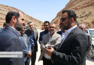 بازدید معاون سازمان برنامه و بودجه کشور از جاده جدید سرخس