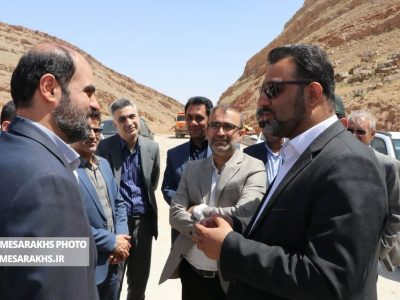 بازدید معاون سازمان برنامه و بودجه کشور از جاده جدید سرخس