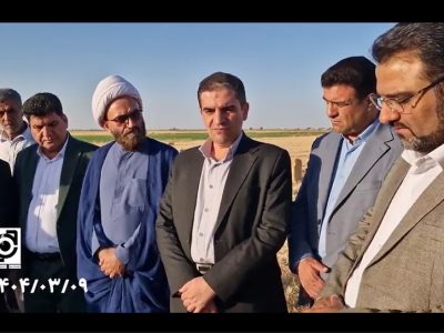 پروژه لوله‌گذاری چاه‌های کشاورزی سرخس توسط بنیاد برکت حرکتی جهادی است