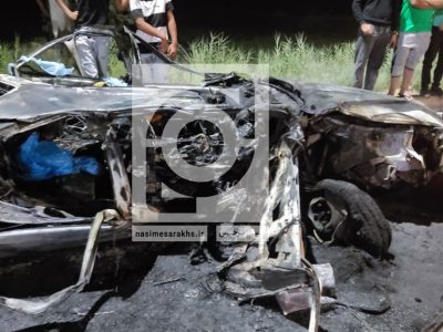 حادثه مرگبار در شهر سرخس با ۳ کشته + تصاویر
