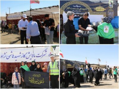 موکب شهدای پالایشگاه گاز شهید هاشمی‌نژاد سرخس مأمن زائران رضوی شد