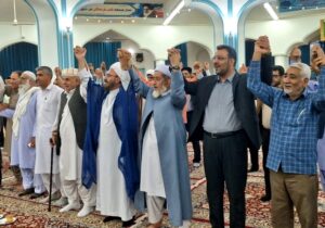 گزارش‌ ویدئویی؛ جشن میلاد پیامبر اعظم (ص) و امام جعفر صادق (ع) در سرخس