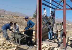خبر خوب؛ آغاز ساخت ۲ کلاس درس جدید در مدرسه روستای کلاته عوض سرخس