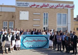 ورود نخستین قطار گردشگری مشهد به سرخس  