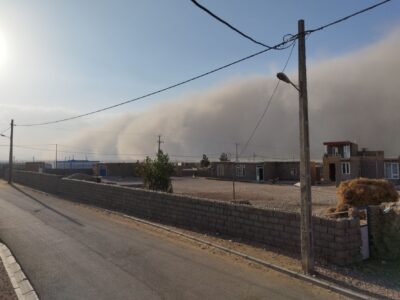 هجوم ریزگردها و بروز پدیده گرد و غبار در سرخس