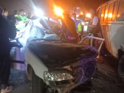 تصادف در جاده سرخس ۲ کشته و ۱۶ مصدوم برجای گذاشت