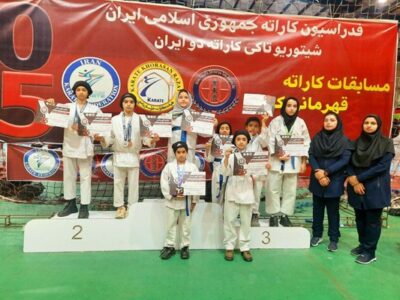 درخشش بانوان کاراته‌کا سرخس با ۳۰ مدال در مسابقات قهرمانی کشور