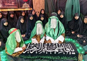 فیلم؛ برپایی نمایشگاه یاس کبود در سرخس به همت خادمان حضرت زهرا (س)