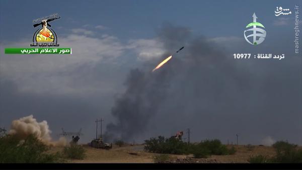 شلیک همزمان موشکهای “بتار” حزب الله عراق به بیجی+عکس و فیلم