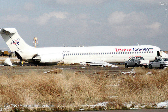 عکس/ هواپیمای سانحه دیده زاگرس دو روز پس از حادثه