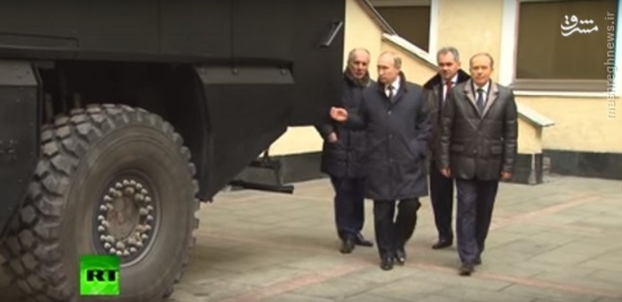 پوتین از خودروی زرهی جدید روسیه رونمایی کرد +تصاویر