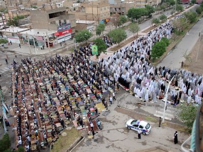 گزارش تصویری؛ اقامه نماز عید فطر در سرخس
