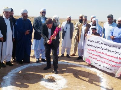 ۲ مدرسه خیری در سرخس افتتاح و کلنگ‌زنی شدند