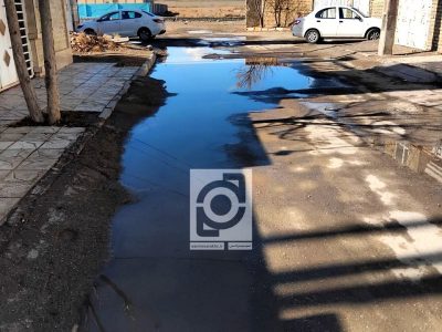 مطالبات مردم؛ کوچه شهید بوزقوچانی ۶ همیشه آب جمع میشه!