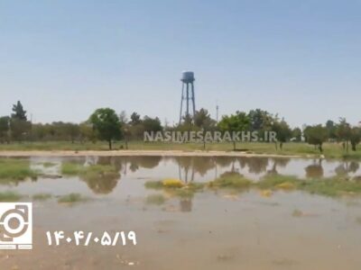 فیلم؛ بیتوجهی دستگاههای مسئول به پیامهای مردمی/ هدر رفت آب در کنار پارک بانوان سرخس همچنان ادامه دارد!