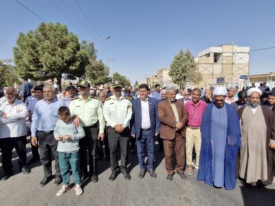 گزارش ویدئویی؛ راهپیمایی «بشارت نصر» در سرخس