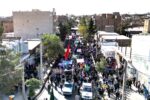 تصاویر اختصاصی هوایی نسیم سرخس از راهپیمایی یوم‌الله ۱۳ آبان ۱۴۰۴ سرخس