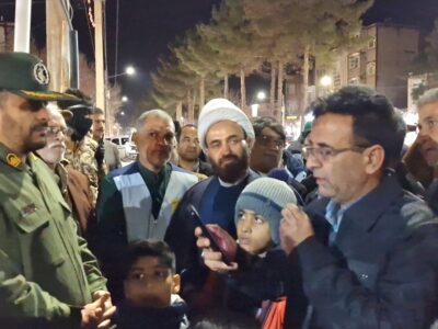 فیلم؛ تقدیر از حافظان امنیت توسط مردم سرخس