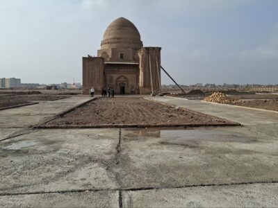 پروژه باغ ملی ایرانی در آرامگاه بابالقمان سرخس آماده درختکاری شد